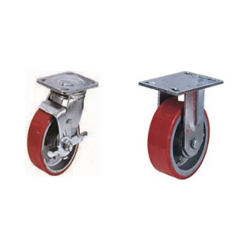 PU CASTER WHEEL CAST IRON
